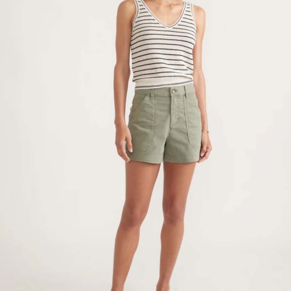 Marine Layer Maya Utility Shorts in Olive
